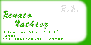 renato mathisz business card